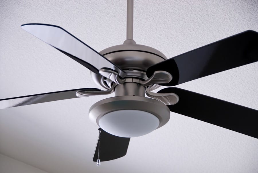 One of our special electrical services, ceiling fan installation